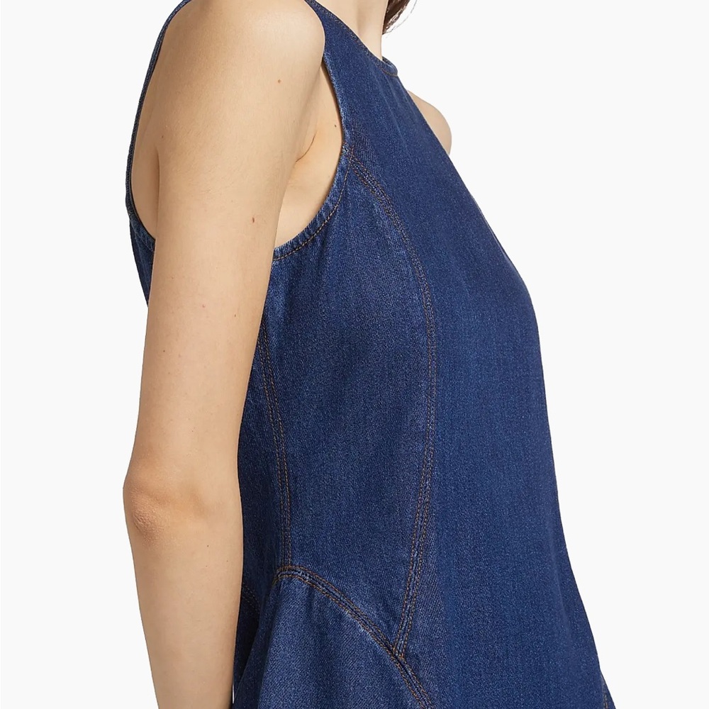 Re/done Denim Split-Front Racerback Mini Dress - Picture 4 of 10